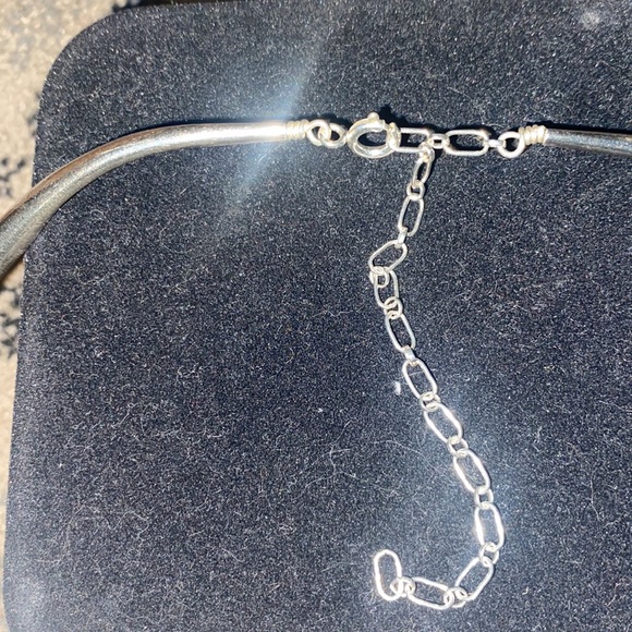 Liquid silver necklace